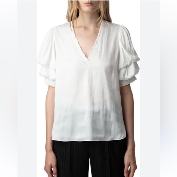 Zadig & Voltaire Womens  Taste Satin Top - Picture 5 of 12
